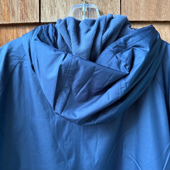EUC Columbia Navy Blue Fleece Lined Zip Front Hooded Jacket in Women's XXL - Picture 6 of 9